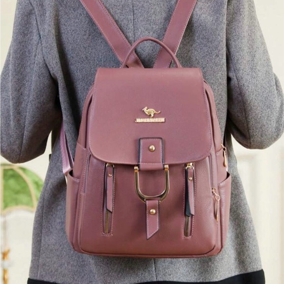 Beautiful nwt purple backpack/purse - Picture 3 of 6